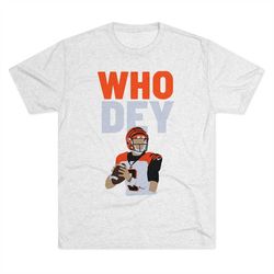 who dey cincinnati bengals joe burrow tee