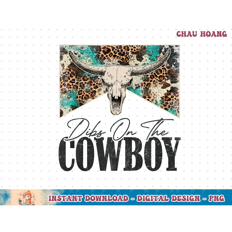Leopard Western Life Country Bull Skull Dibs On The Cowboy Tank Top copy.jpg