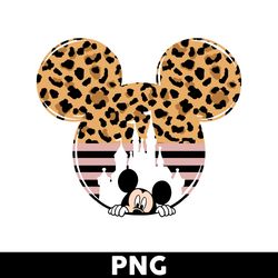 Leopard Mickey Mouse Png, Mickey Mouse Png, Disney Family Vacation Png, Disney Png - Digital File
