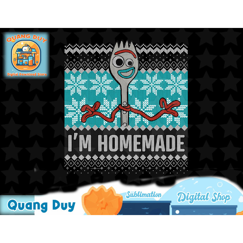 Disney Pixar Toy Story Christmas Forky I m Homemade Ugly T-Shirt copy.jpg
