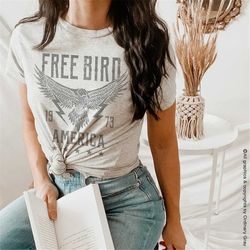 free bird shirt, eagle shirt, thunderbird shirt, retro music shirt, vintage inspired shirt, free bird tee