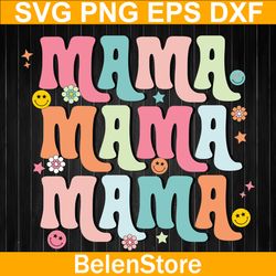 groovy mama svg, mother's day party svg, cricut, svg files, cut file, dxf, png, svg, digital download