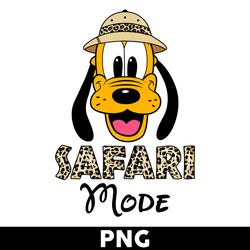 Pluto Png, Safari Mode Png, Pluto Safari Hat Png, Mickey Mouse Png, Disney Png - Digital File