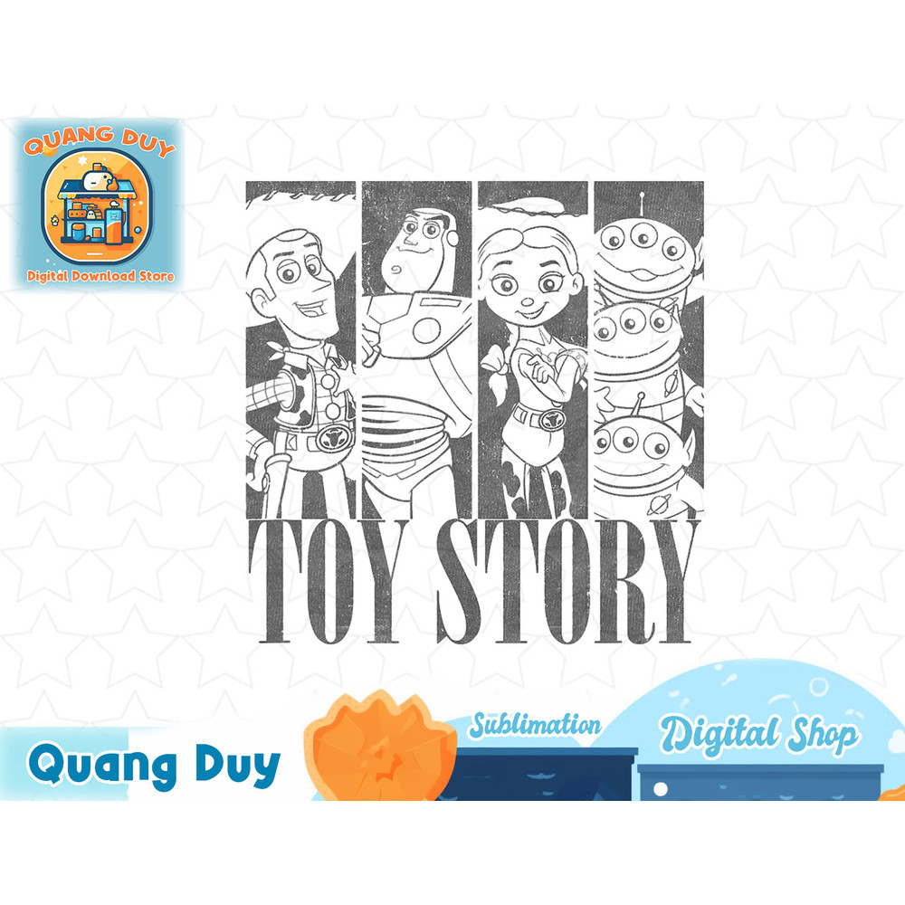 Disney Pixar Toy Story Group Shot Portrait Line Up Boxed T-Shirt copy.jpg