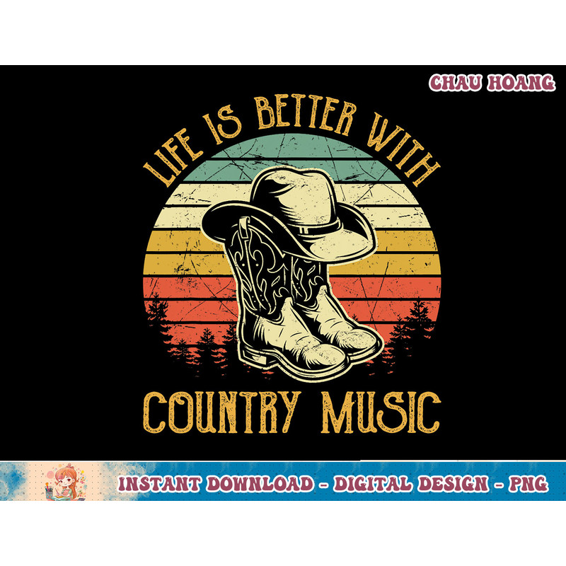 Life Is Better With Country Music Tshirt Southern Western T-Shirt copy.jpg