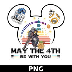 may the 4th be with you png, star wars character png, star wars png, baby yoda png, disney png - digital file