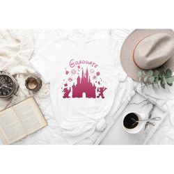 disney castle graduate shirt, graduation shirt, high school shirt, graduate tank top, proud graduation shirt, senior shi