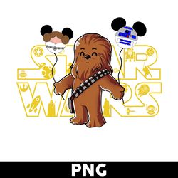 baby chewbacca png, chewbacca png, star wars png, baby yoda png, yoda png, disney png - digital file