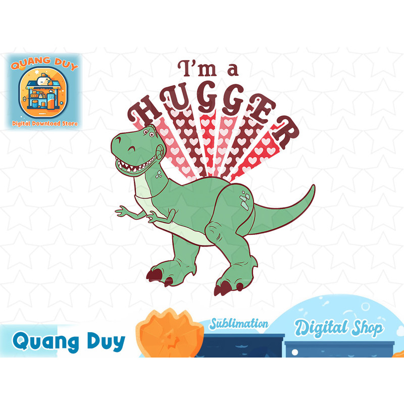 Disney Pixar Toy Story Rex Is A Hugger Graphic T-Shirt T-Shirt copy.jpg