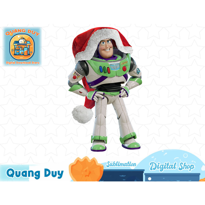 Disney PIXAR Toy Story Santa Buzz Holiday T-Shirt copy.jpg