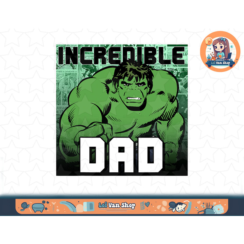 Marvel Hulk Father's Day Incredible Dad Graphic C1 T-Shirt copy.jpg