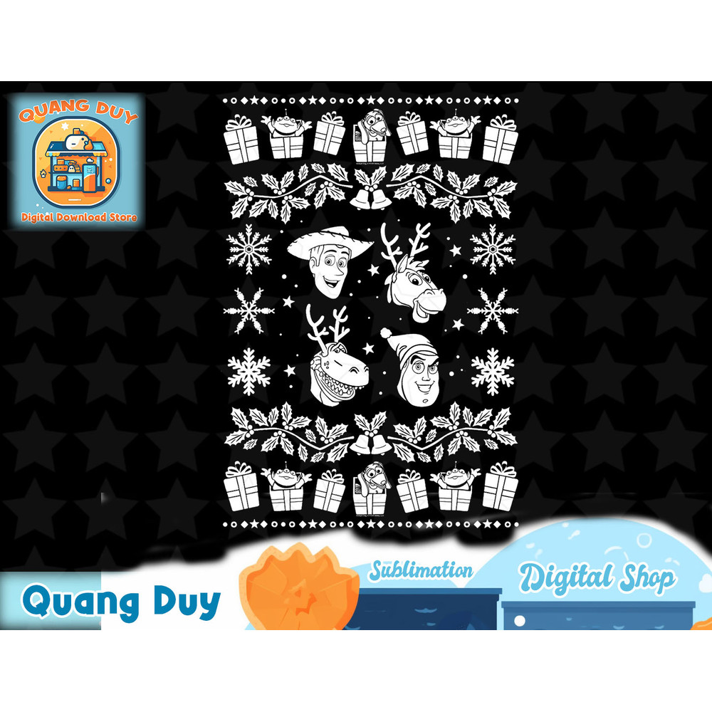 Disney Pixar Toy Story Ugly Christmas Sweater T-Shirt T-Shirt copy.jpg