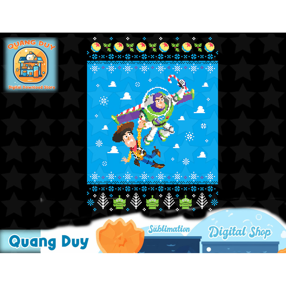 Disney Pixar Toy Story Woody and Buzz Holiday T-Shirt copy.jpg