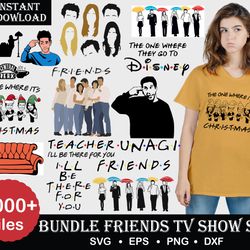 1000 file friends bundle svg , digital download