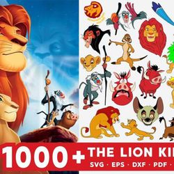 1000 files the lion king svg , digital download