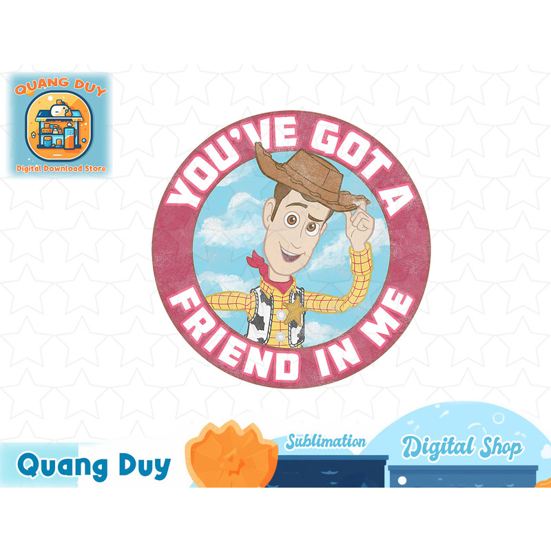 Disney Pixar Toy Story Woody Friend In Me Graphic T-Shirt T-Shirt copy.jpg