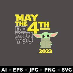 may the force be with you 2023 png, star wars png, baby yoda png, disney png - digital file