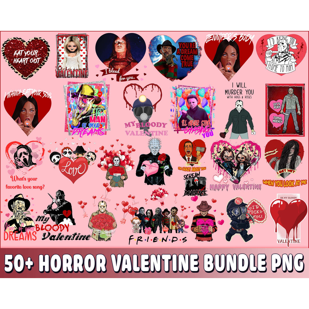 50+ Horror Valentine bundle PNG.jpg