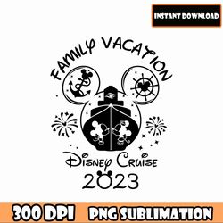 mickey family vacation disney cruise 2023 png, family vacation 2023 png, family trip 2023 png, vacay mode png