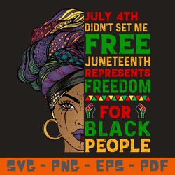 july 4th didn't set me free juneteenth freedom for black people