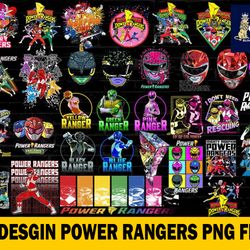 power rangers png bundle , 36 desgin power rangers , printable digital graphics