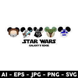 star wars galaxy's edge svg, star wars character svg, star wars svg, mickey mouse svg, disney svg - digital file