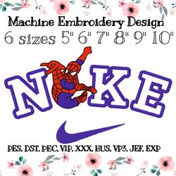 embroidery design new spiderman under the first number