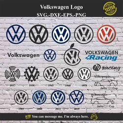 Volkswagen Logo SVG Vector Digital product - instant download