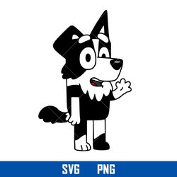 bluey mackenzie svg, mackenzie dog svg, bluey svg, cartoon svg, png digital file