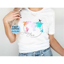 travel shirt, traveler gift, travel lover, geography shirt, geography teacher, exchagne student, wanderlust, world map