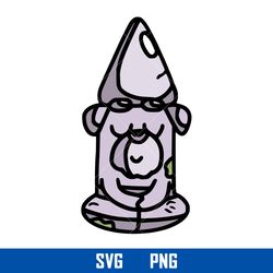 stone gnome svg, bluey svg, cartoon svg, png digital file