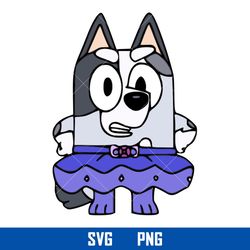 tutu muffin svg, bluey muffin svg, bluey svg, cartoon svg, png digital file