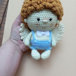 hand crochet softy angel stuffed toys plush toys knit gift for him gift for her amigurumi