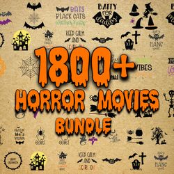 1800 file horror movies bundle svg, bundle halloween svg, digital download
