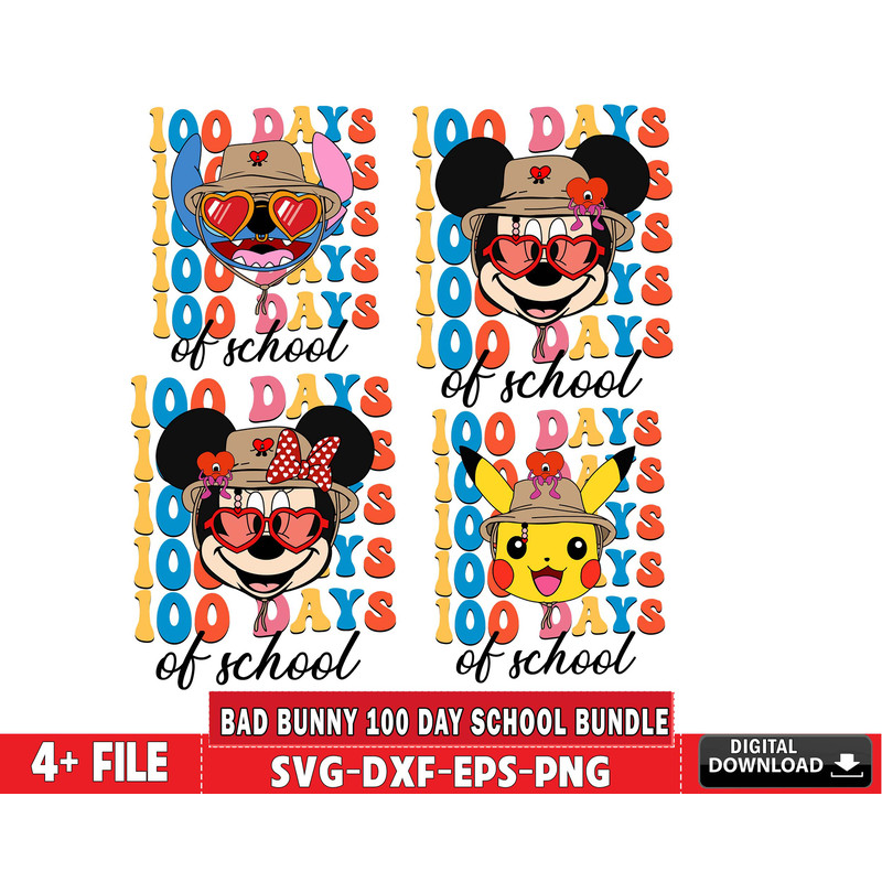 bad bunny 100 day school bundle svg.jpg