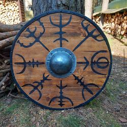 Viking sheild battle ready for outdoor and for decorations  as a collectable