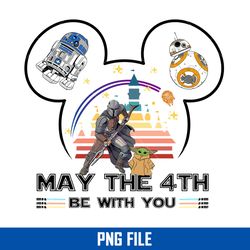 may the 4th be with you png, star wars png, star wars movie png digital file