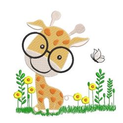 Giraffe Cub Embroidery Design: Perfect for Nursery Decor and Baby Shower Gifts, Cute Animal