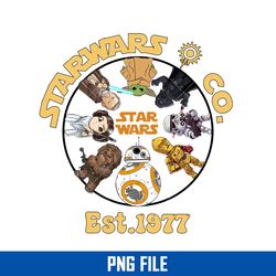 star wars co est.1997 png, star wars png, star wars moive png digital file