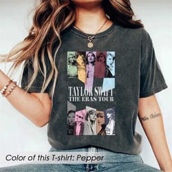 the eras tour comfort colors shirt, the eras tour full album shirt, eras merch concert tee