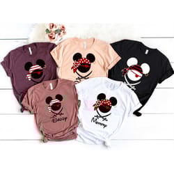 mickey and minnie pirates matching family shirts, disney pirates of caribbean shirt, a pirate's life, mickey and minnie