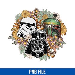 Star Wars Flower Sublimation Png, Star Wars Png Digital File