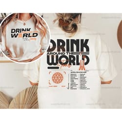 disney epcot two sides shirt | disney drinking around the world tour 2023 shirt | disney epcot center 1982 shirt | epcot