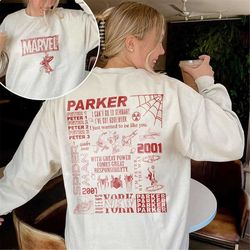 spider man nwh sweatshirt, tom holland shirt, 3 spider man shirt, parker 2001 shirt, tobey andrew shirt, marvel avengers