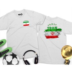 Iran Football Cup Team T-Shirt | Men Womens & Kids, 2023 Iran Football shirt World Team Cup Iran World Football Cup Iran
