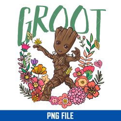 Groot Sunflower Png, Baby Groot Png, Avengers Png Digital File