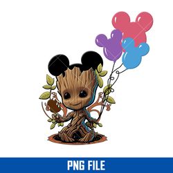 groot disney balloon png, baby groot png, avengers png digital file