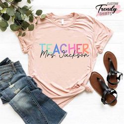 personalized teacher shirt, custom teacher gifts, teacher name shirt,teacher gifts,teacher shirts,teacher appreciation g