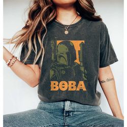 retro star wars boba fett comfort colors shirt, vintage disney star wars shirt, vintage boba fett star wars shirt, star