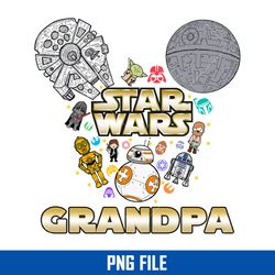 disney star wars grandpa png, mickey star wars png, star wars png digital file